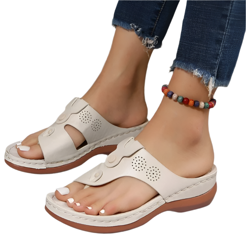 Comfortable soft bottom beach sandals featuring cushioned design for resort pool and beach wear

