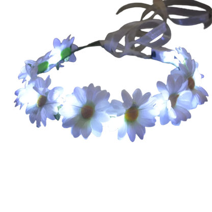 Glow Garland Light Up Headband | Wreath for Vibrant Glow Parties