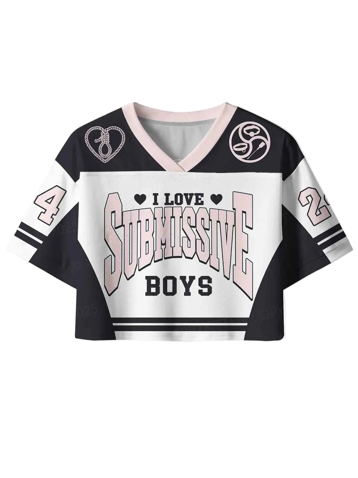 Women's Cropped Sports Jersey | Submissive Boys Game Day Top