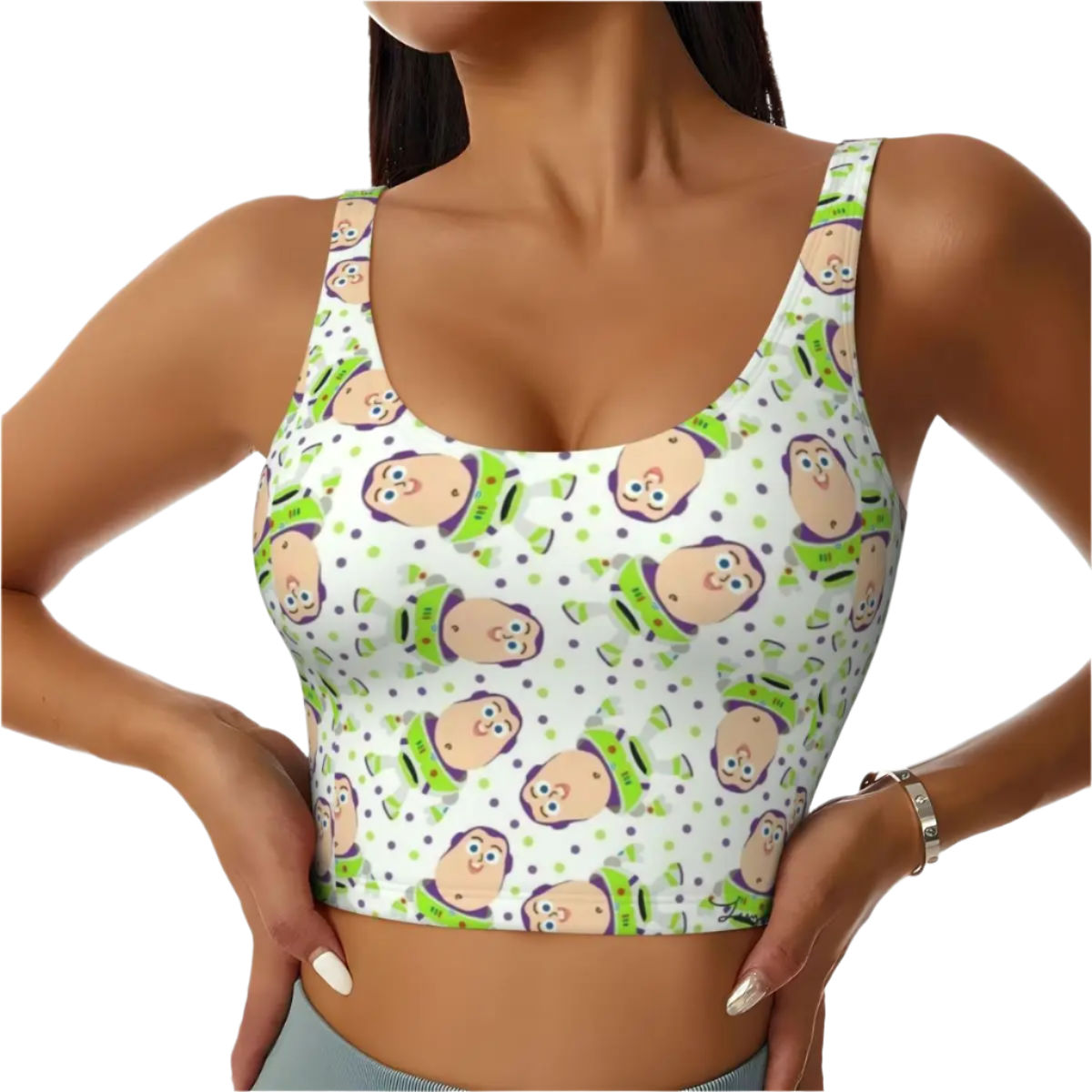 Toy Story Aliens Cartoon Sports Bra Women's