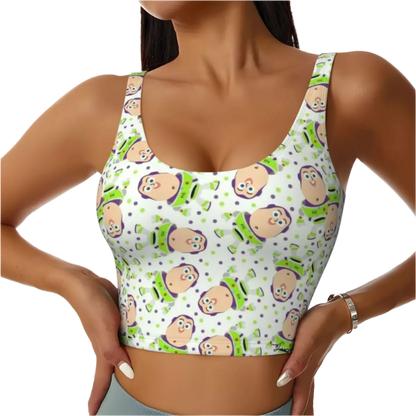 Toy Story Aliens Cartoon Sports Bra Women's