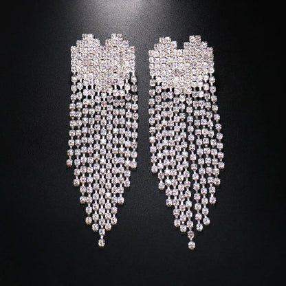 XSBODY 2 PCS Rhinestone Heart Tassel Nipple Stickers Breast Petals Women Sexy Body Chain Cover Nipple Pasties Sticker Jewelry