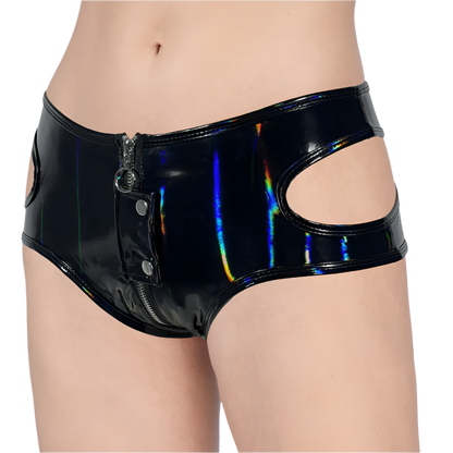 Cyber Night Holographic Shorts -Party Costume for Temptation Resort Theme Nights