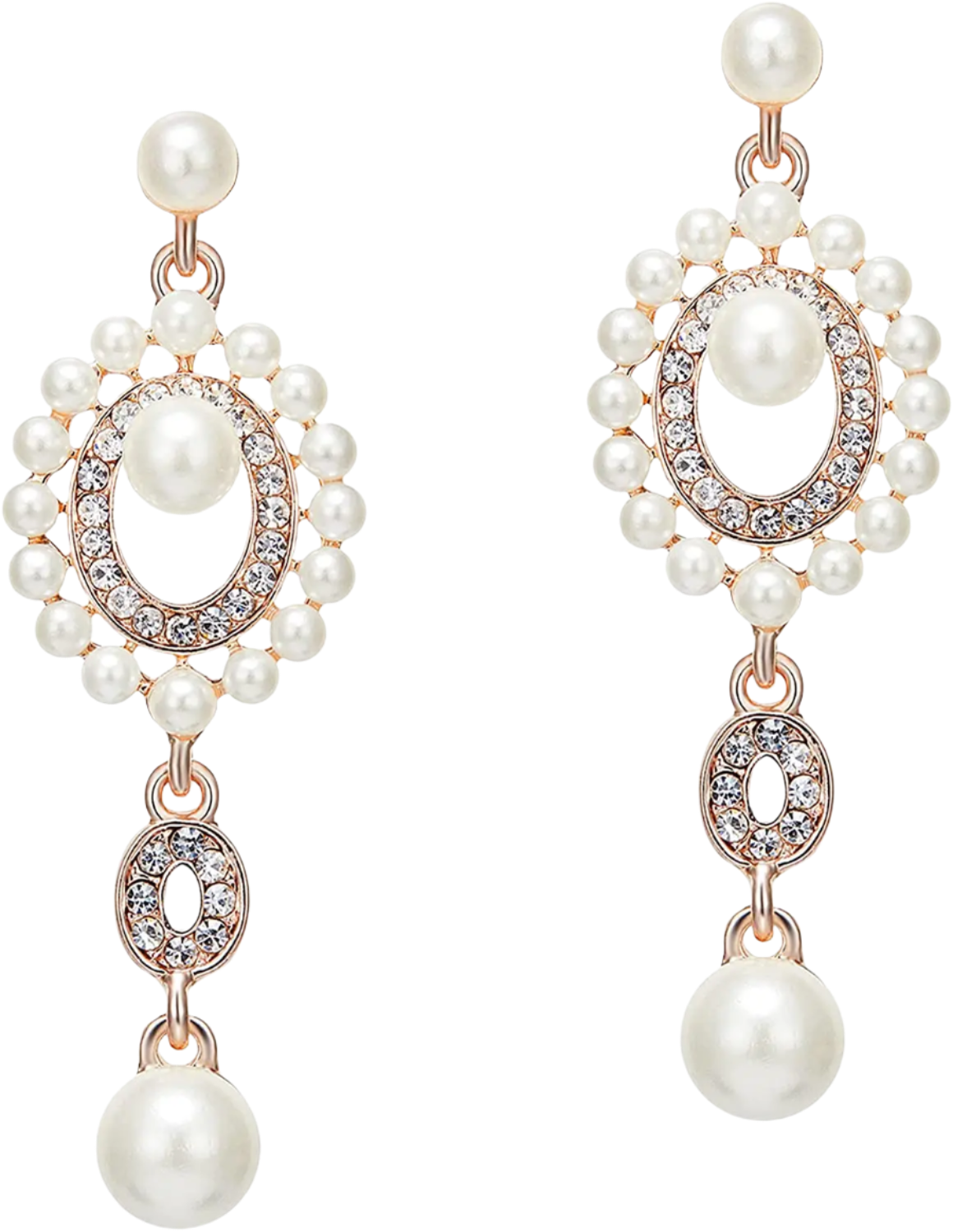 1920s Art Deco pearl dangle earrings with vintage Gatsby design for resort theme nights

