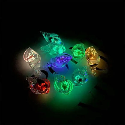 2026 New Arrival Colorful Resin Shell Conch Drop Earrings for Women Fashion Creative Glowing In The Dark Earrings Jewelry Gifts