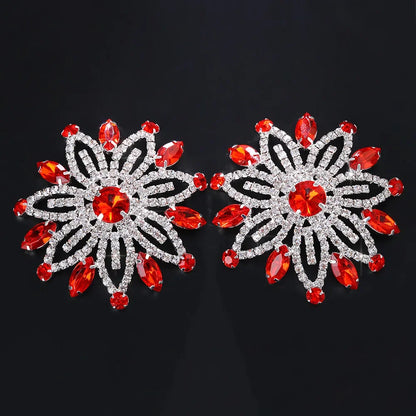 1 Pair Full Rhinestone Nipple Cover Reusable Sexy Women Nipple Pasties Breast Pad Silicone Self Adhesive Nipple Accessories