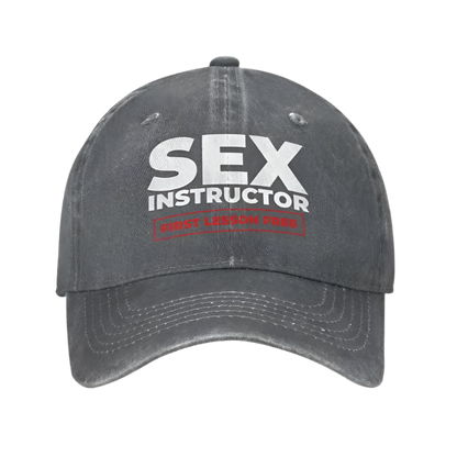 Sex Instructor Baseball Cap Adult Adjustable