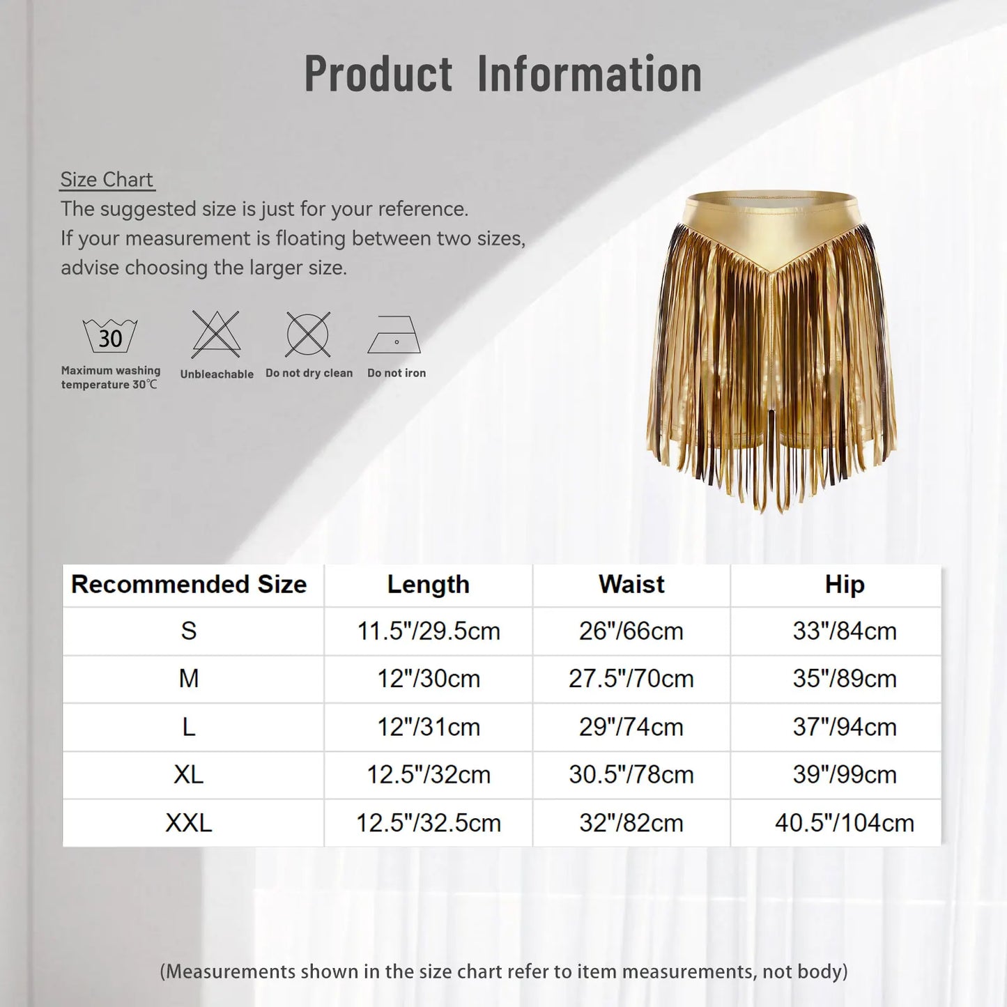 Women Iridescent Metallic Hot Pants with Fringed High Waist Tassel Skirted Shorts Cheeky Shorts Stage Dance Jazz Rock Clubwear