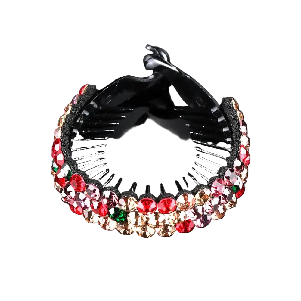 Women’s Rhinestone Hair Claw Clip | Crystal Bun & Updo Hair Accessory