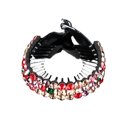 Women’s Rhinestone Hair Claw Clip | Crystal Bun & Updo Hair Accessory