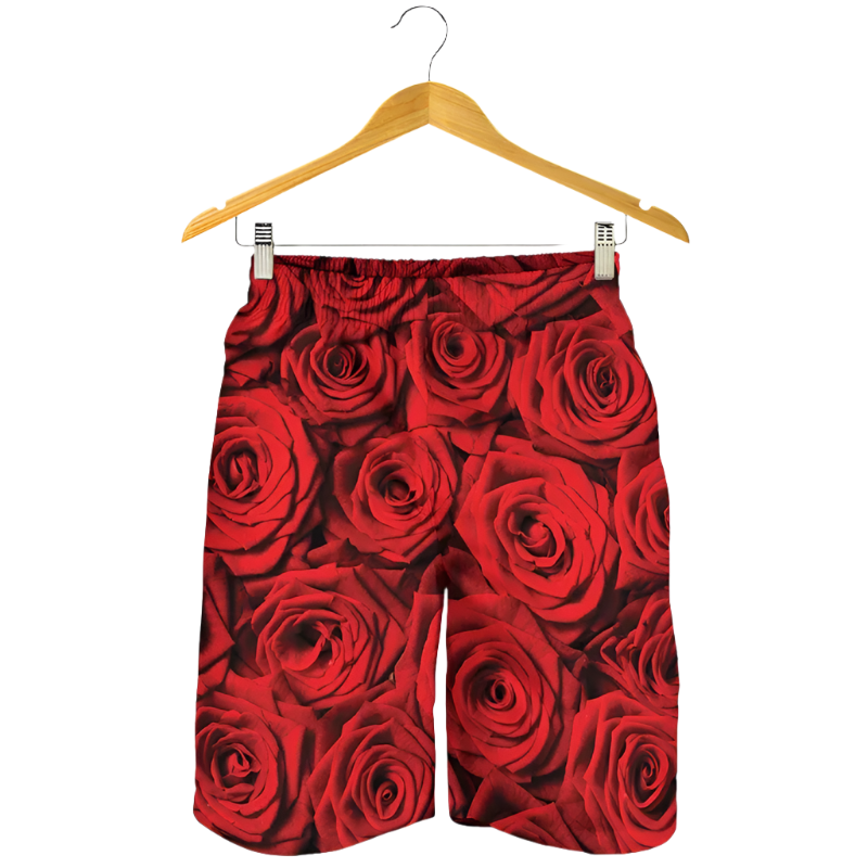 Valentines Day Rose & Floral  Swim Trunks