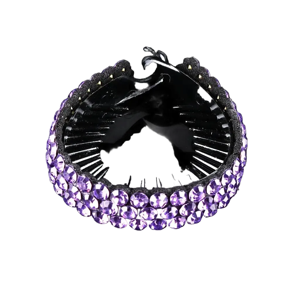Women’s Rhinestone Hair Claw Clip | Crystal Bun & Updo Hair Accessory