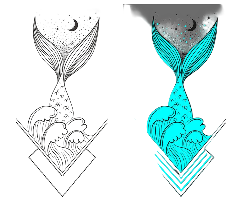 Luminous Tattoo Stickers – Glowing Body Art for Party & Festival