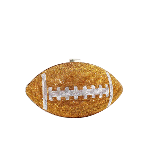 Women’s Football Clutch Bag | Glitter Game Day Crossbody Purse