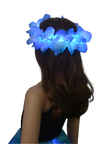 Women's LED Hawaiian Lei Headband | Vibrant & Fun Party Accessory