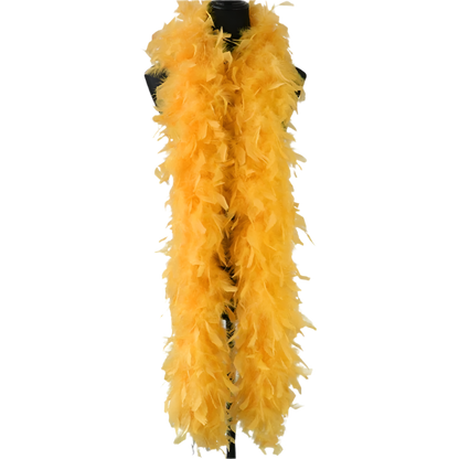 Plush turkey feather boa wrap for resort theme nights and vintage parties

