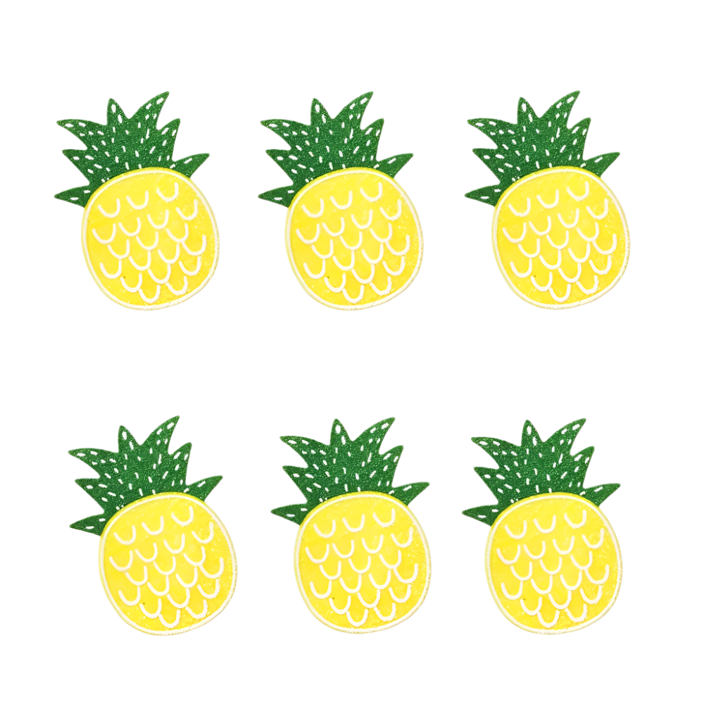 Yellow bling pineapple glitter nipple covers disposable breast pasties with invisible bra sexy stickers design for tropical summer resort entertainment