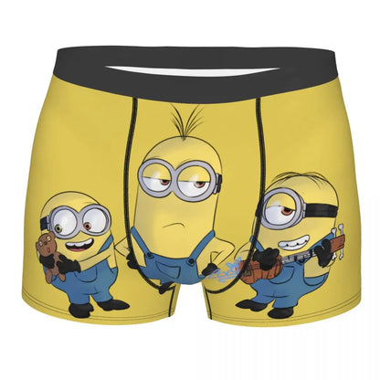 boxer briefs featuring minions a cartoon character