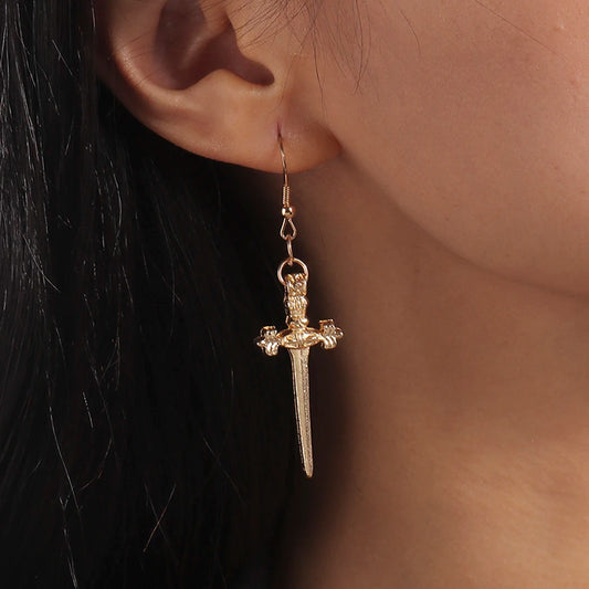 Women’s Sword Drop Earrings | Viking Warrior Dagger Earrings