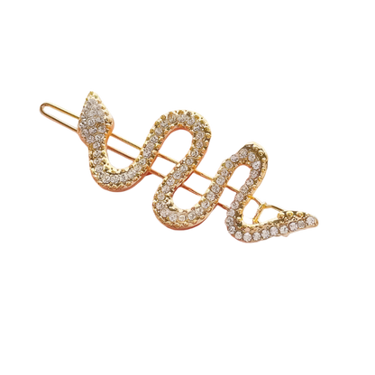 Luxurious snake-shaped metal hairpin with sparkling rhinestone details, designed for seductive evening styling Great! I've noticed this snake rhinestone hairpin complements your existing snake-themed collection, particularly your snake arm cuff and snake pattern sandals. Let me suggest some SEO optimization strategies to maximize its visibility:

