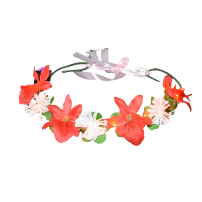 Glow Garland Light Up Headband | Wreath for Vibrant Glow Parties