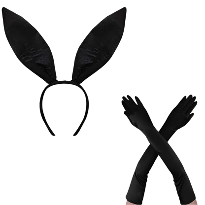 Complete Bunny Theme Costume Set featuring tutu dress and headband for adult resort events