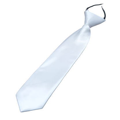 Classic white necktie - perfect for resort formal wear and Gatsby theme nights