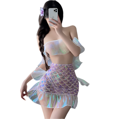 Mermaid Fantasy Costume for Temptation Resort Theme Nights - Adult Resort Wear