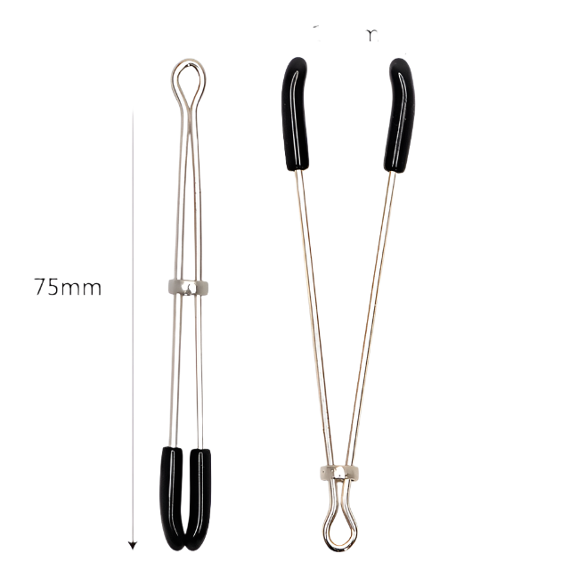 BDSM Bondage Choker Collar | Nipple Clamp Breast Clip Chain Set