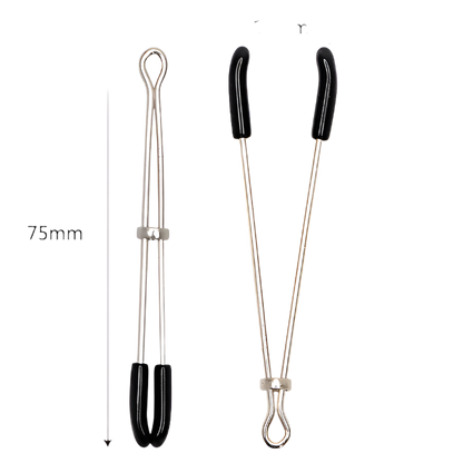 BDSM Bondage Choker Collar | Nipple Clamp Breast Clip Chain Set