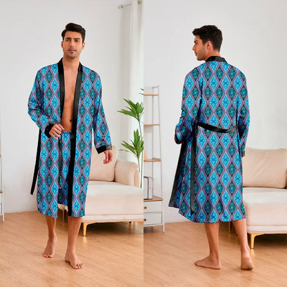 Satin Kimono Sexy Sleepwear Bathrobe