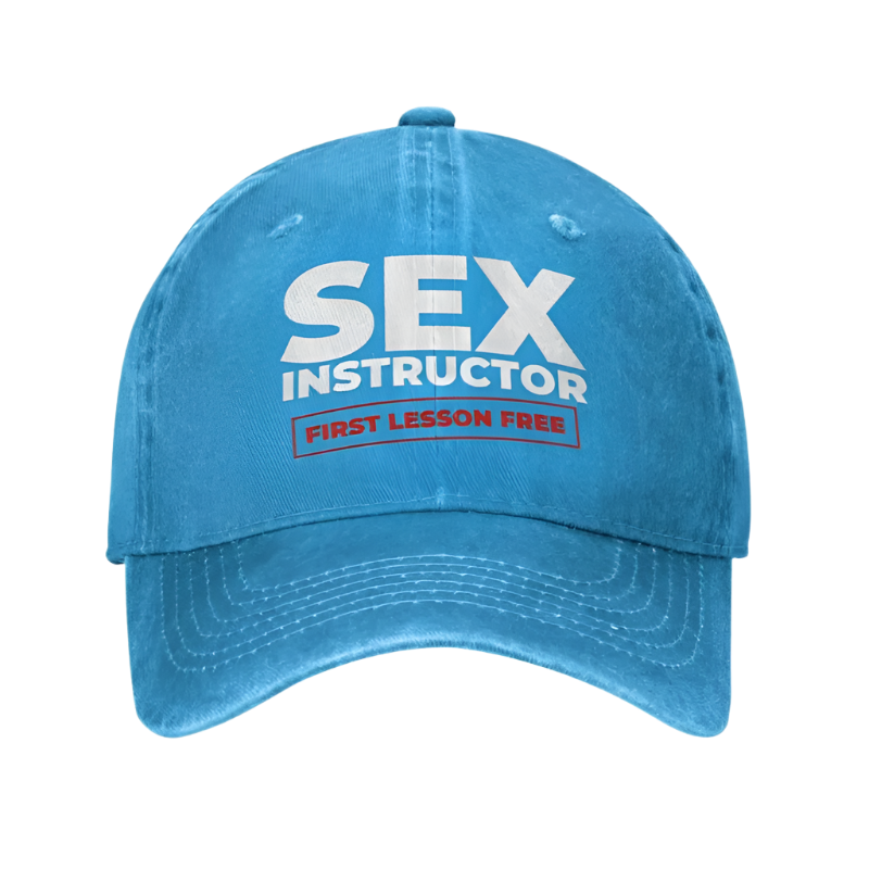 Sex Instructor Baseball Cap Adult Adjustable