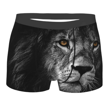 Lion Face Animal Boxer Briefs