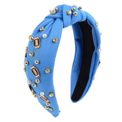 Women’s Football Headband | Rhinestone Game Day Hair Accessory
