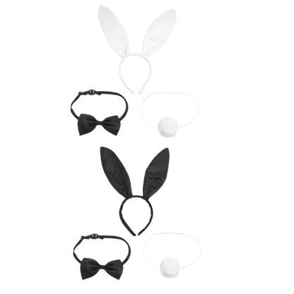 Complete Bunny Theme Costume Set featuring tutu dress and headband for adult resort events