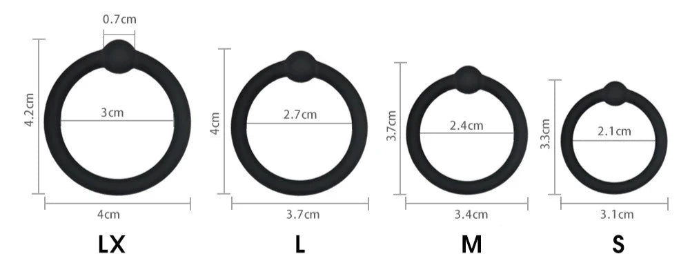 A set of rings in different colors and textures. The design suggests versatility and can be used as accessories or novelty items. cock rings