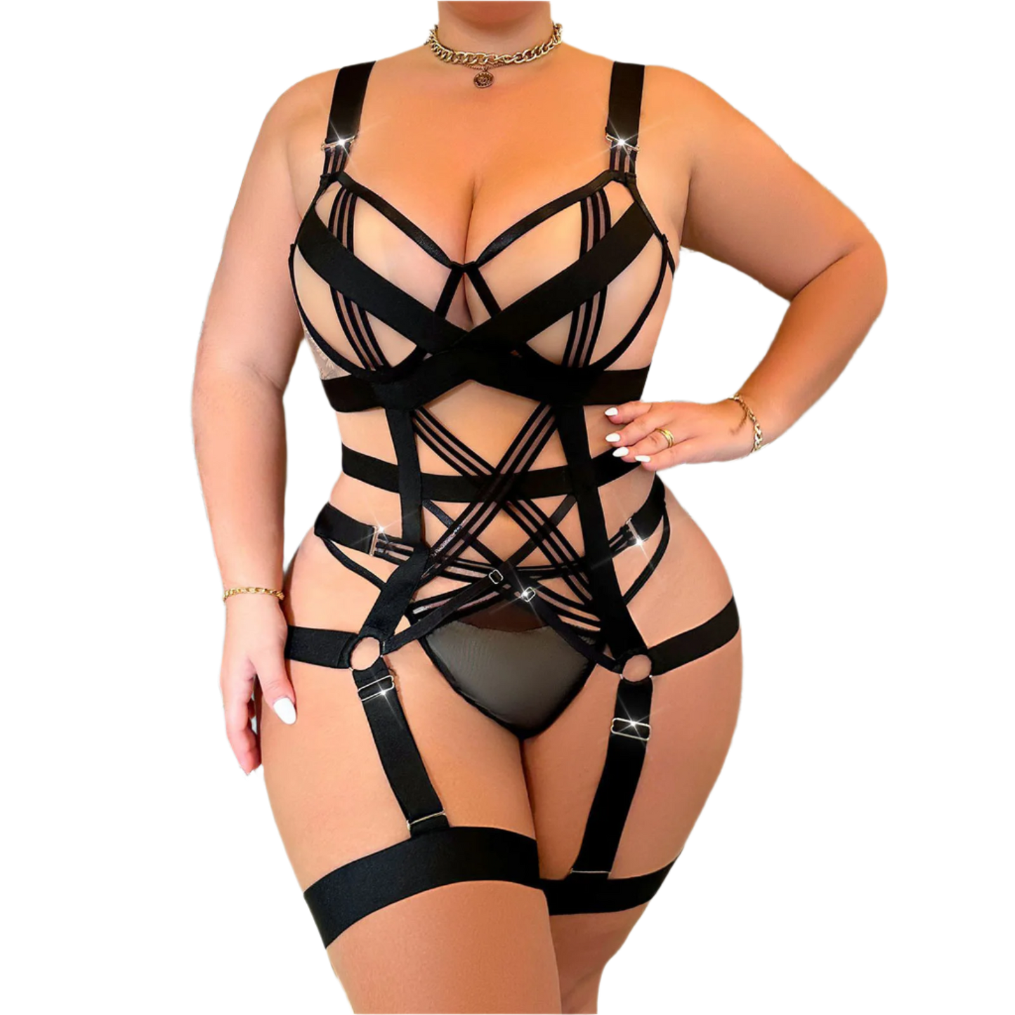 transparent hollow backless negligee with heavy craftsmanship for intimate resort wear