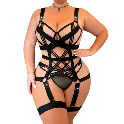 transparent hollow backless negligee with heavy craftsmanship for intimate resort wear