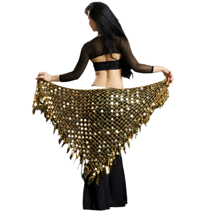 Belly Dance Sequins Hip Scarf | Sparkling Women's Dancewear