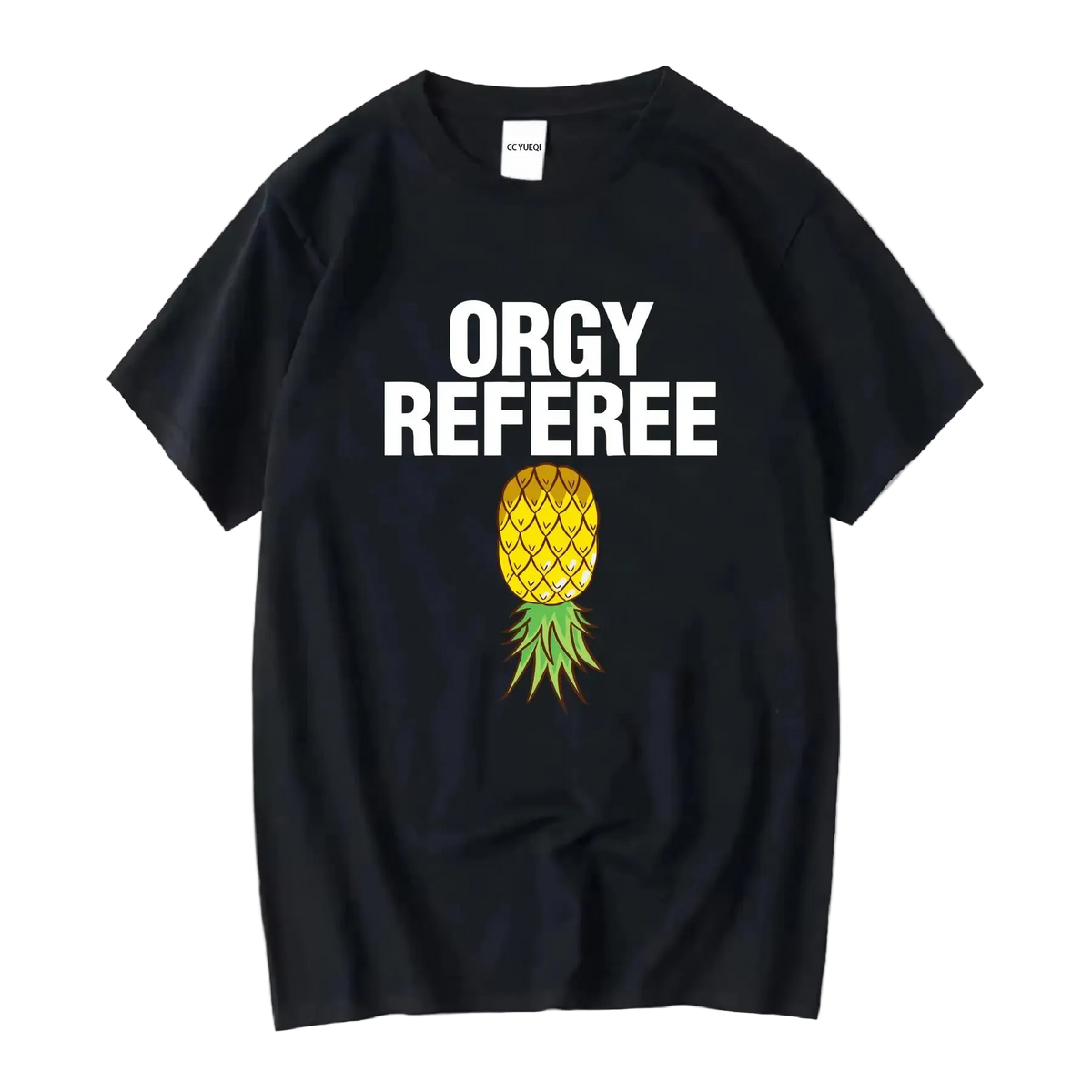 Men's Orgy Referee T-Shirt | Funny Swinger & Game Day Party Shirt