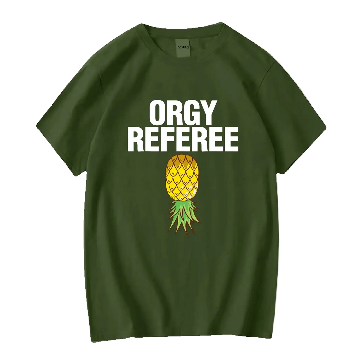 Men's Orgy Referee T-Shirt | Funny Swinger & Game Day Party Shirt