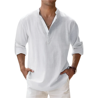 Men's Linen Long Sleeve T-Shirts