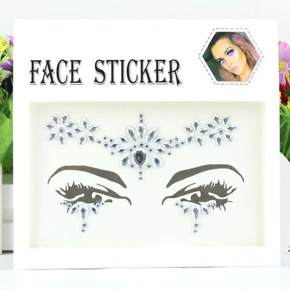 Women’s Rhinestone Face Gems | Crystal Festival Makeup Stickers