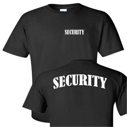 Safety Bodyguard Security Black Cotton Tee Shirt