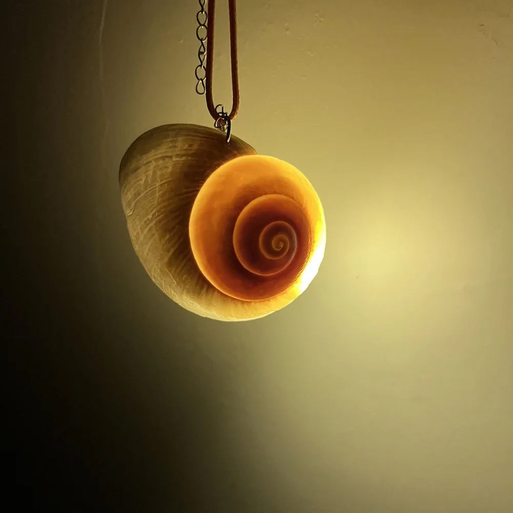 Rope Chain Sea Snail Shell Necklace Glowing Shells Cosplay Costume Glowing Necklaces Jewelry Gift Conch Shell Seashells Necklace