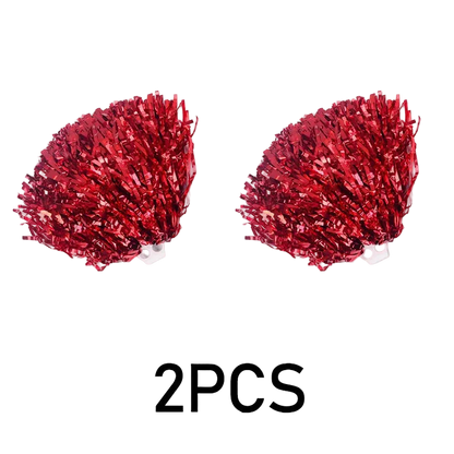 Cheerleader Pom Poms | Metallic Game Day Cheer Accessories