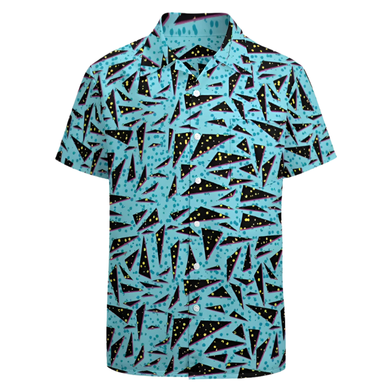 Vintage Graffiti Shirts for Men Clothing