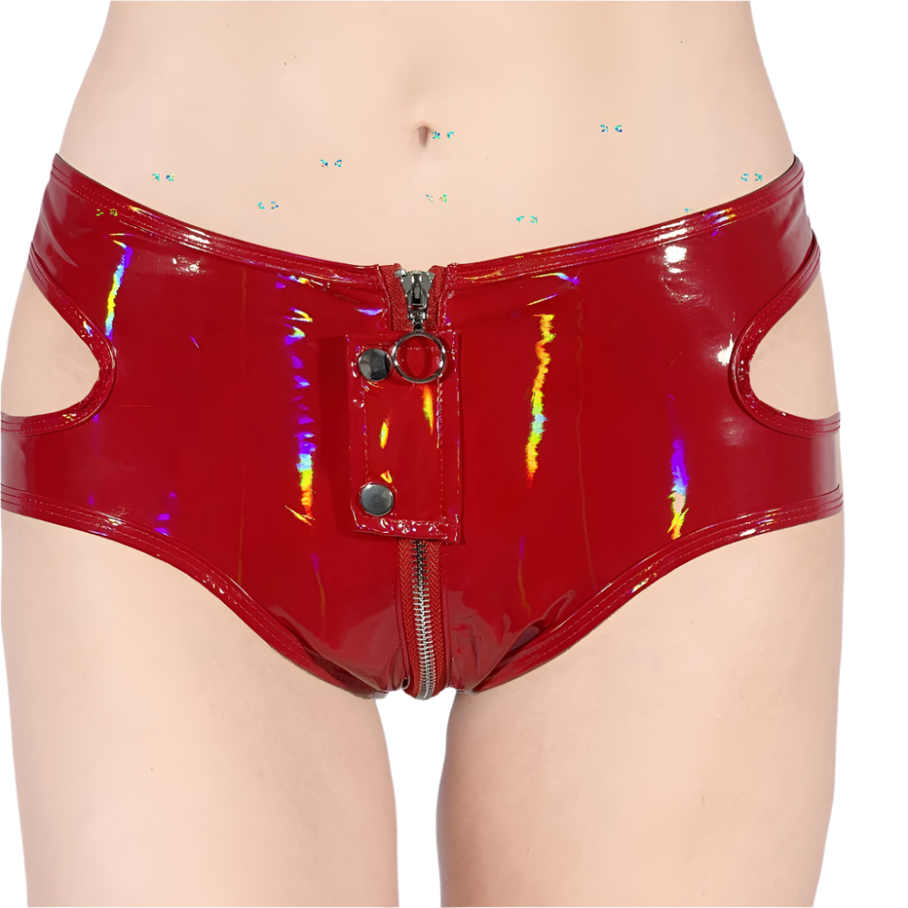 Cyber Night Holographic Shorts -Party Costume for Temptation Resort Theme Nights