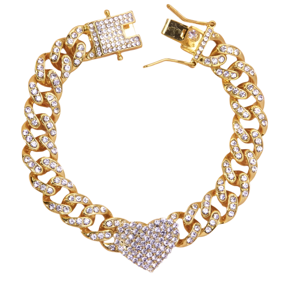 Crystal butterfly anklet with Cuban link chain - perfect coordination with resort sandal collection