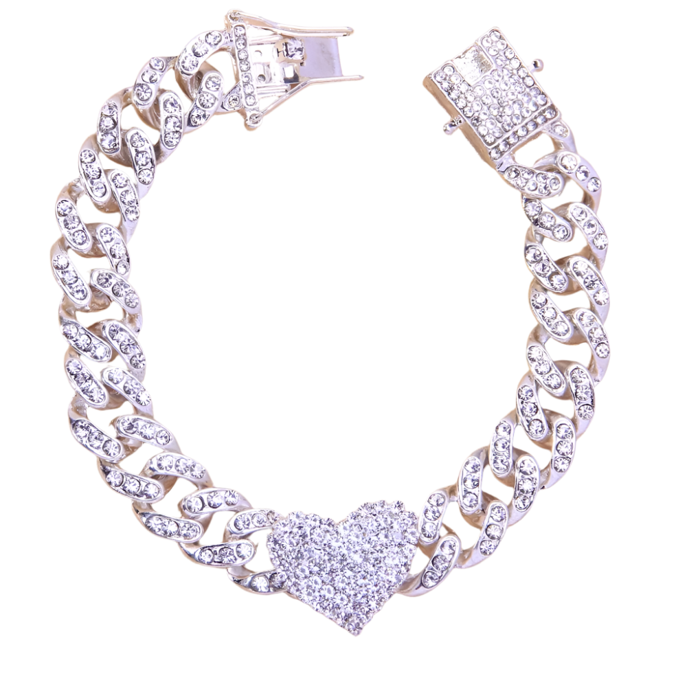 Crystal butterfly anklet with Cuban link chain - perfect coordination with resort sandal collection